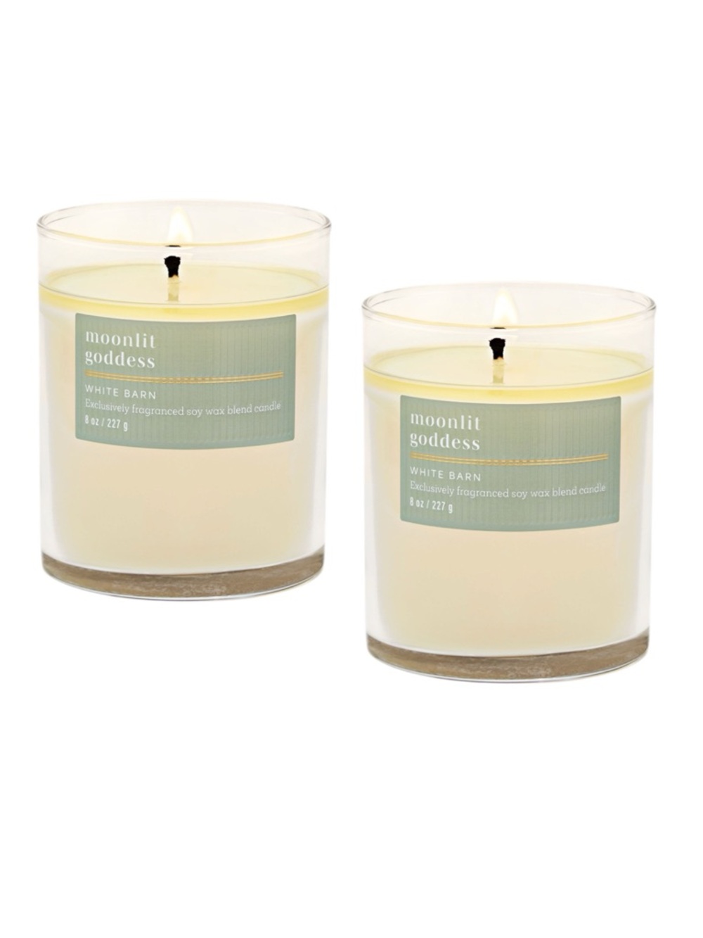 Bath & Body Works MOONLIT GODDESS Single-Wick Candle X 2